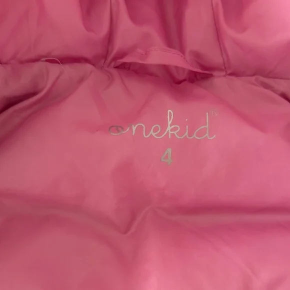 Pink Kids Print Puffer Jacket - Picture 6 of 11